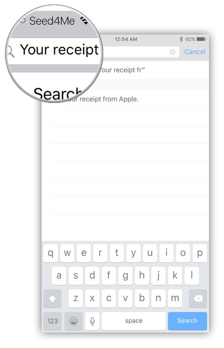 How to get a refund from Apple using iPhone - Step 1