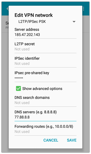 Setup Auto VPN Connection on Android - Step 3.1